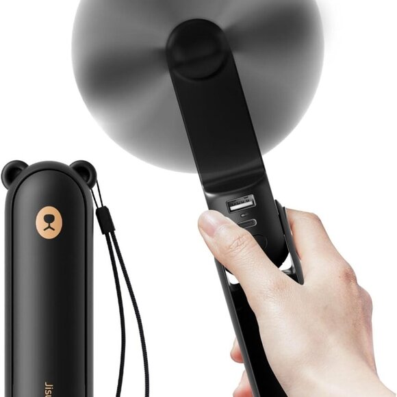 Handheld Fan with 4500 mAh Powerbank Max 37 Hours Runtime, Pocket Portable Batte - Picture 1 of 7